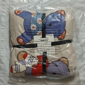 Vera Bradley fleece throw Toasty Teddies Pumice